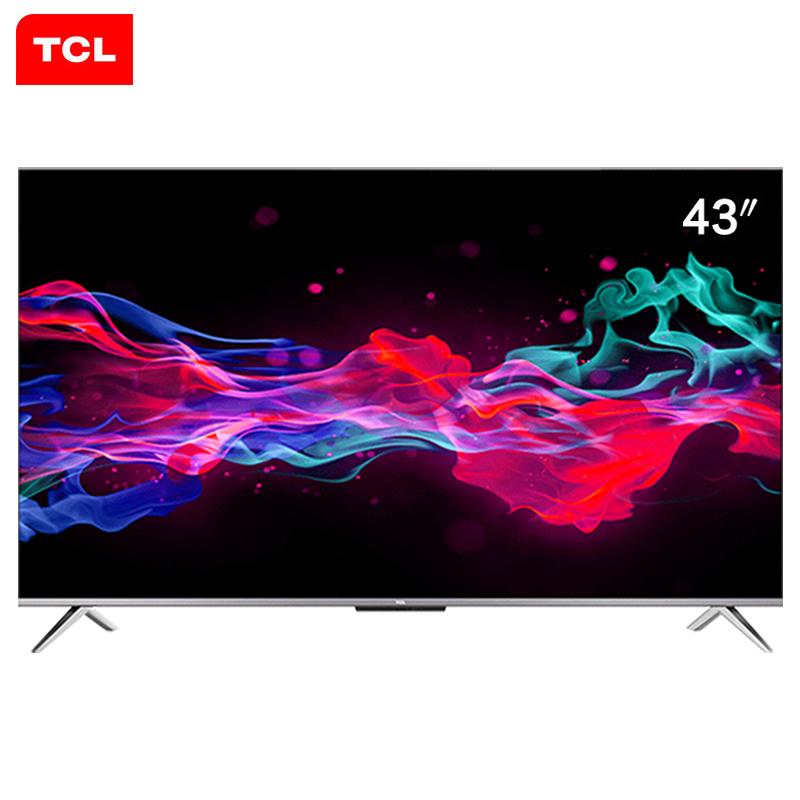 TCL 官方旗舰 43V8(43英寸)吋 彩电 4K超高清 AI声控超薄全面屏 家庭影院智能液晶平板电视机