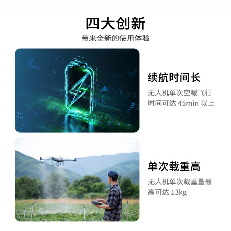 SOZYIN 数智元 六旋翼无人机 可负载13kg 大载重长续航飞行器 应急救援航线规划 巡检测绘高清大图