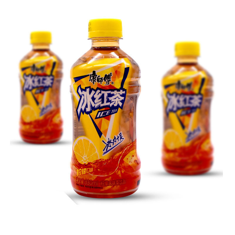 康师傅茶饮料330ml*4瓶混合口味小瓶迷你装好喝的高清大图