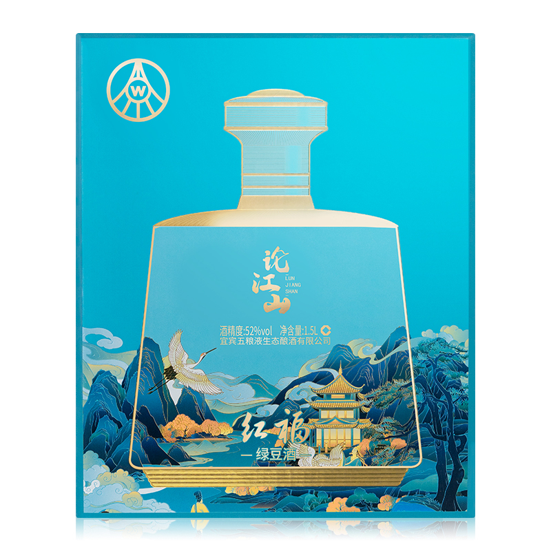 宜宾五粮液生态酿酒有限公司 红福论江山 52度高度白酒 1.5L*1瓶坛装