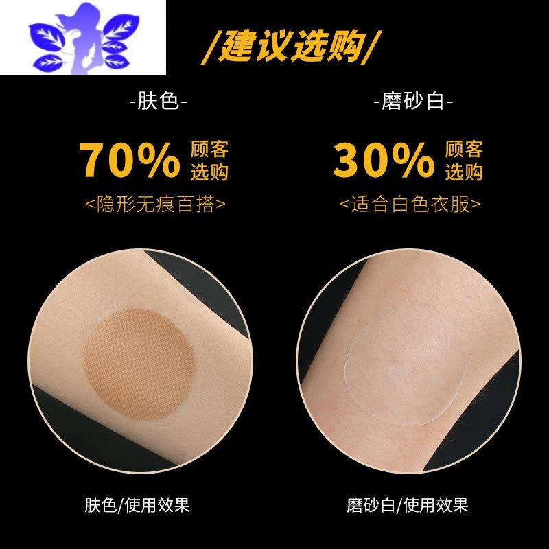 Ideamini男士专用胸贴防凸点隐形乳贴马拉松运动跑步防摩擦贴图片