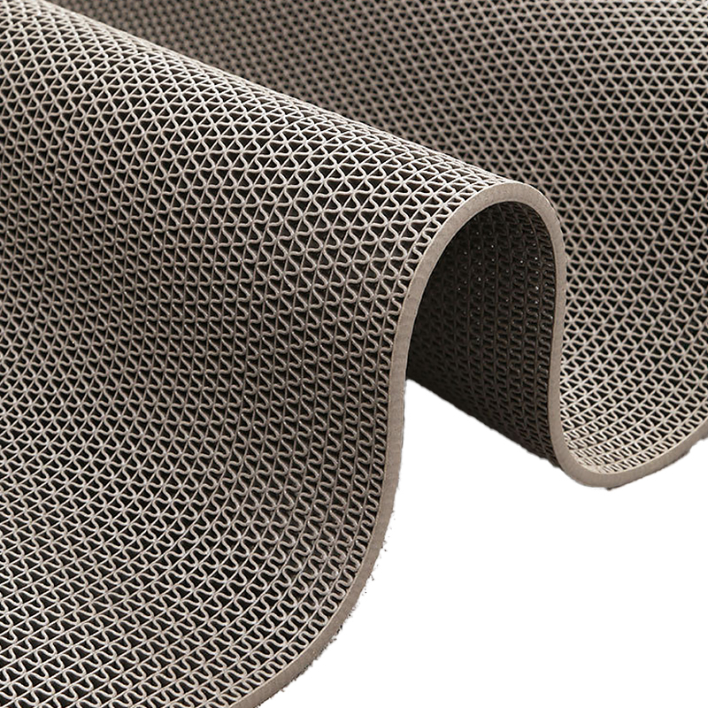 莱依瑾 LYEEGIN S型镂空地垫 灰色宽0.9m(厚5.5mm) 米高清大图