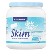 [澳洲直邮]Maxigenes 美可卓 蓝妹子成人脱脂高钙奶粉 1kg 3罐装