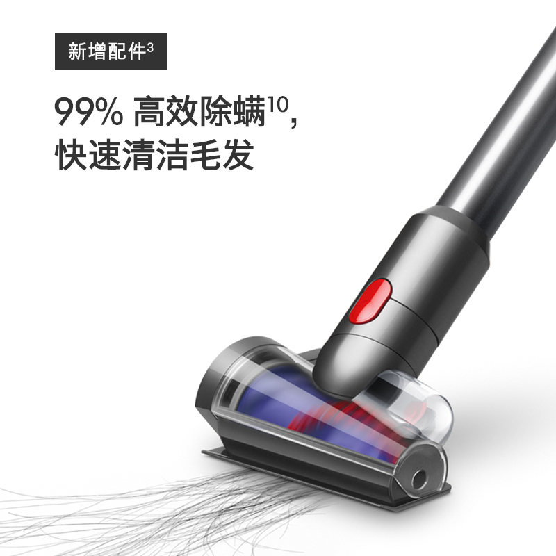 戴森(Dyson)手持吸尘器V8 Fluffy 6款吸头 中等户型适用,家用除尘除螨 2023款