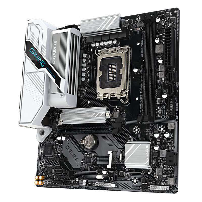 技嘉B760M GAMING WIFI PLUS D5 白魔鹰+i7 14700KF盒装CPU主板套装