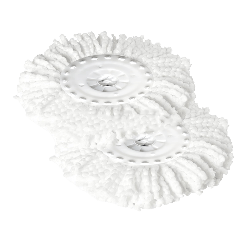 全格平板拖把免手洗家用一拖净懒人墩布企业 旋转拖把套装QJ103(2片装)高清大图