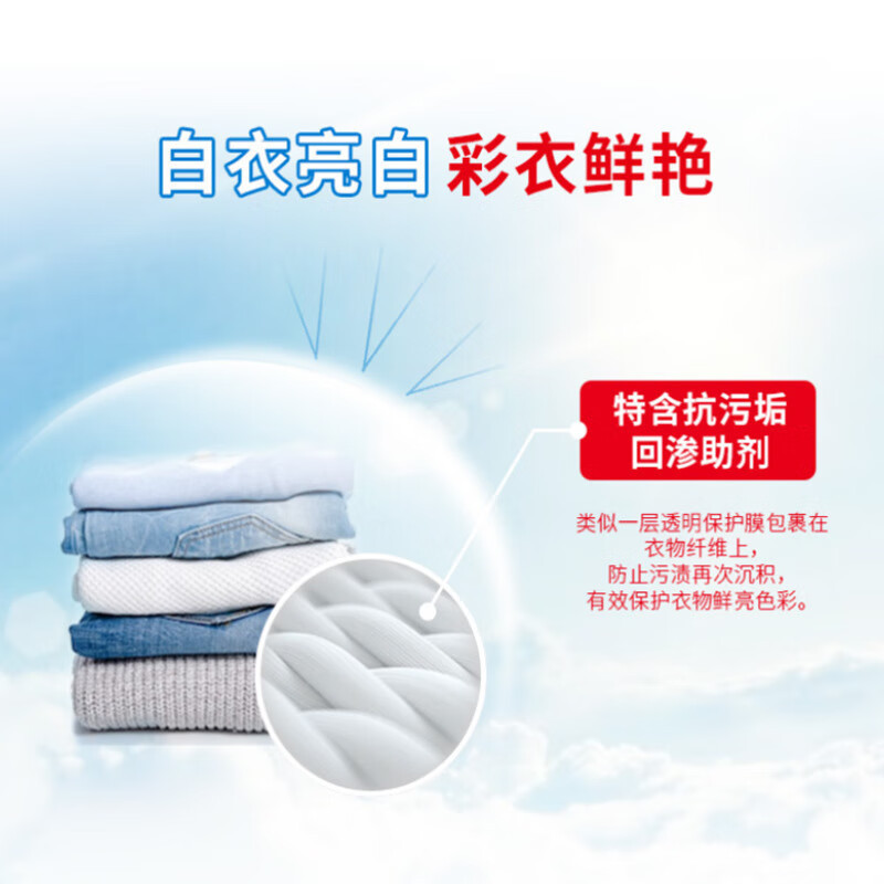 立白超洁清香无磷洗衣粉245g高清大图