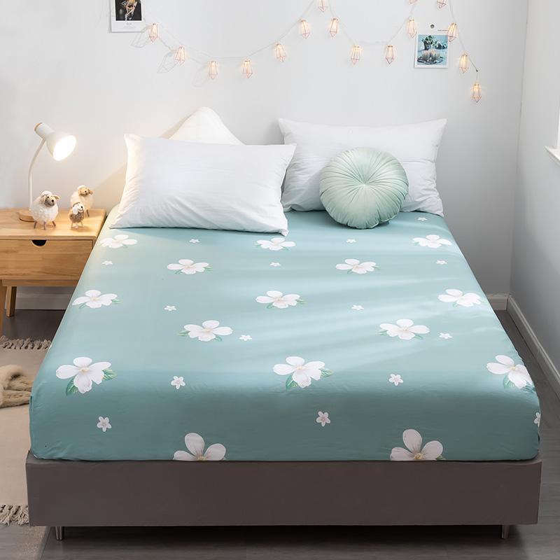 家柏饰(CORATED)床笠单件全棉床垫保护套防滑可全包床儿童罩防尘全棉床套 纯棉单床笠-朵拉花园 180cmx200cm纯棉床笠【适合5-28cm厚床垫】【建