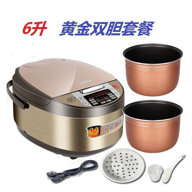 6升大容量多功能双胆家用电饭煲3l5电饭锅2-10人
