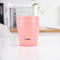 虎牌(tiger)保温杯MCL-A30C 粉色PC 304不锈钢真空杯汤杯焖烧杯大肚杯 300ml