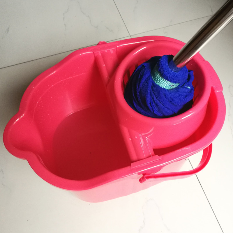 加厚家用挤水桶手压拖把桶大号拧干桶拖地桶带滑轮拧水清洁桶地拖桶