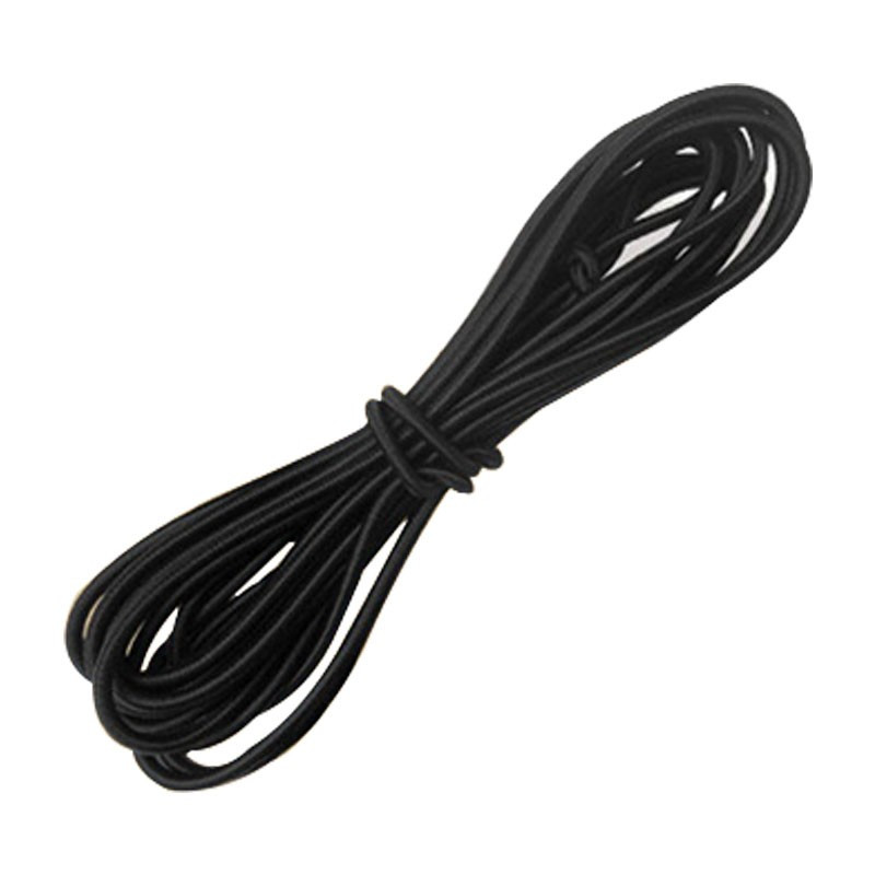 海斯迪克 HK-5184 黑色乳胶弹力绳 2mm(200米)