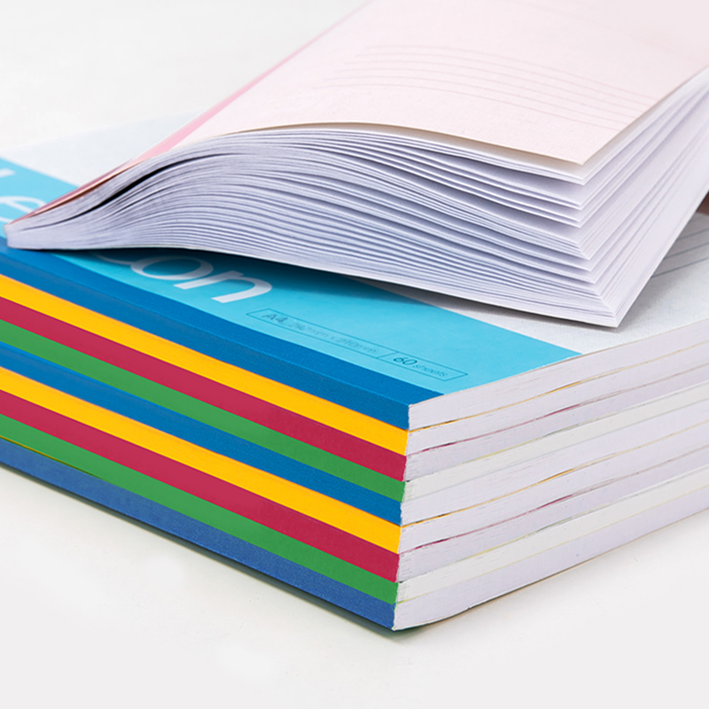 得力7658办公无线装订本(混) -60张-A4(本)10本/包高清大图