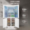 美的(Midea)冰箱[新国标]双系统508十字四门家用冰箱大容量MR-508WSJDPZE星尘白