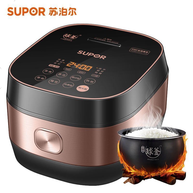 苏泊尔(SUPOR)电饭煲 球釜饭煲4L/升大容量 家用智能电饭锅 IH电磁加热 全屏触控一键操作高清大图