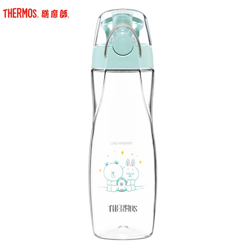 膳魔师，膳魔師（THERMOS）随手杯 linefriends 500ml 朱一龙同款新品塑料杯卡通可爱便携水杯