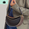 小众设计复古宽肩带手拎包包女2020新款个性百搭单肩斜挎半月包潮NEWLAKE