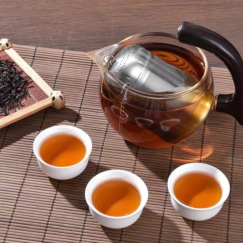 316不锈钢茶滤茶水分离胶囊 中号316带链子高清大图