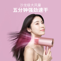 直白电吹风家用网红三层水润风大功率 理发店负离子不伤发 智能冷热风双层磁吸造型风嘴快速定型护发吹风机宿舍用 小米生态链