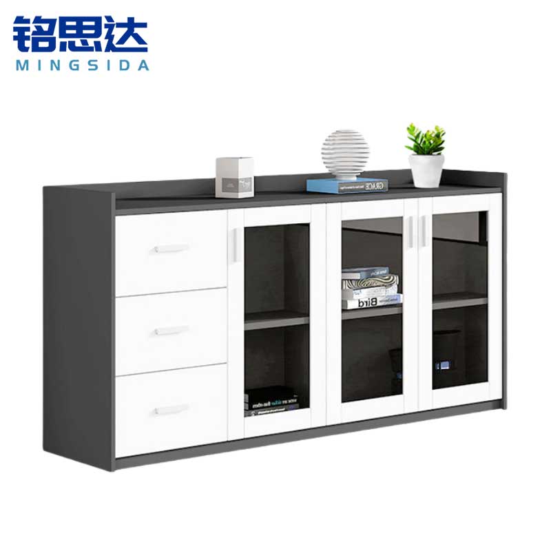 铭思达矮柜三门三抽台高清大图