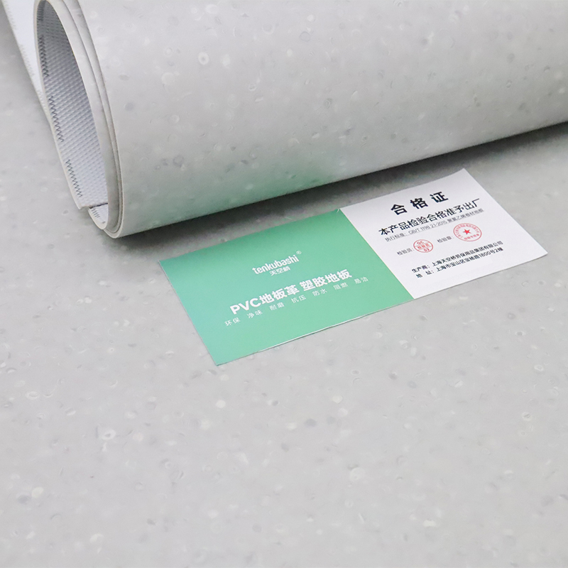 天空桥 PVC塑胶地板革地垫 灰色裂石纹2.0mm 平方高清大图