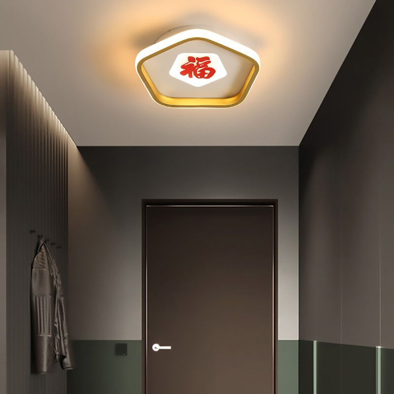 2024新款顾家照明led过道灯走廊灯玄关灯轻奢现代简约大气门厅吸顶灯具灯饰