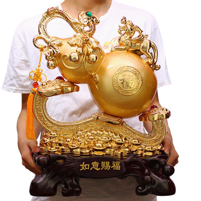美帮汇大号葫芦摆件客厅电视柜装饰品摆设搬新家礼品乔迁送礼品高清大图