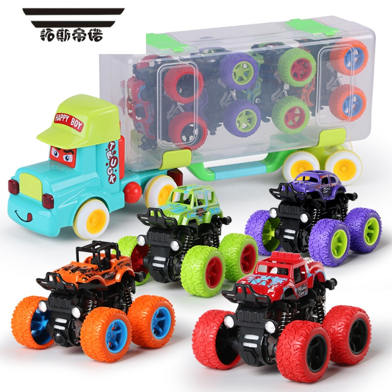 拓斯帝诺四驱越野车儿童男孩模型车耐摔惯性玩具车2345岁宝宝小汽车