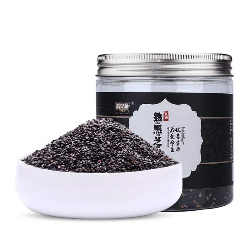 龙江人家 五谷杂粮 熟黑芝麻150g(即食原味黑芝麻 烘培熟 免洗干吃 香醇饱满)