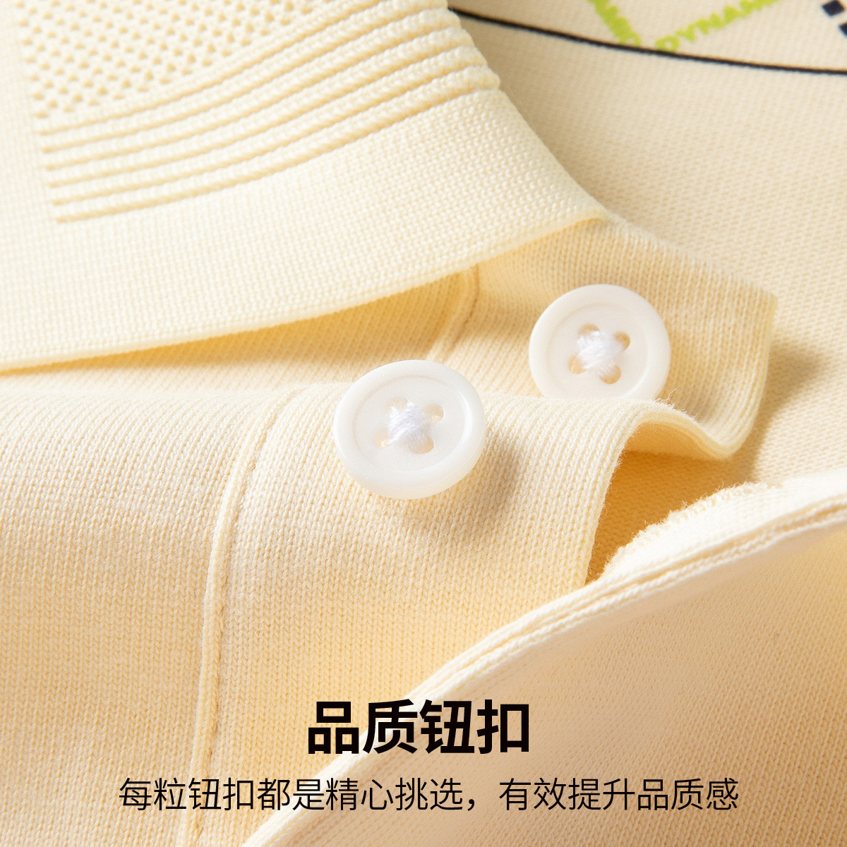 鳄鱼恤CROCODILE 男士POLO衫时尚简约纯色短袖透气速干衣白领商务休闲衬衫高清大图