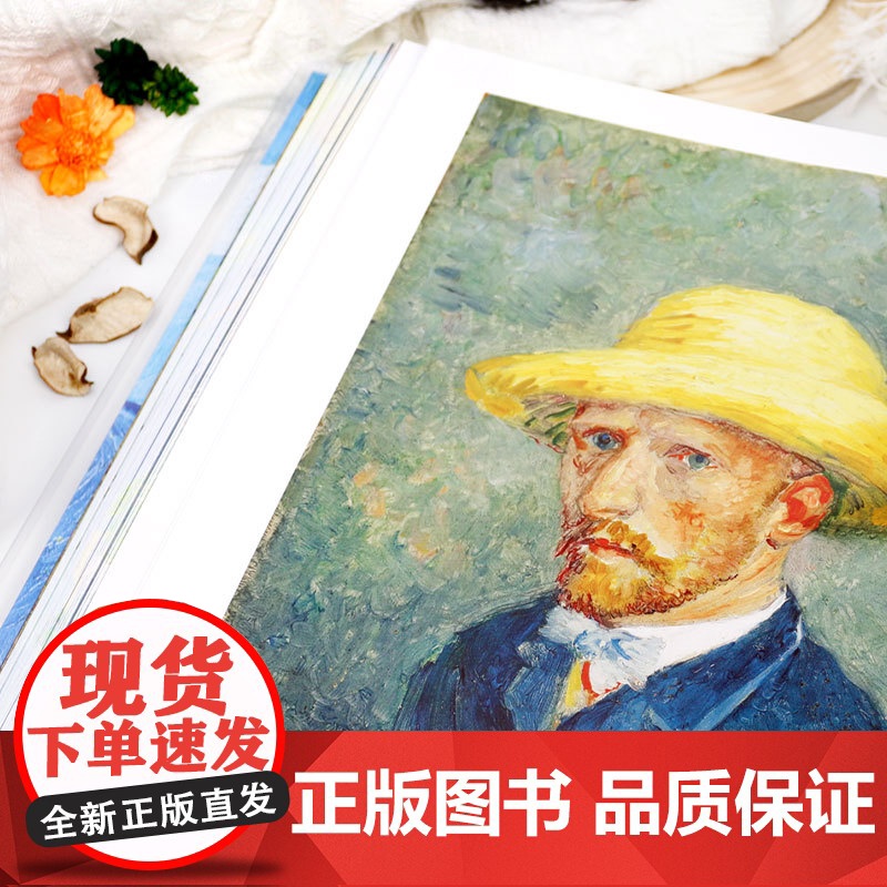 刷边版凡高 追梦赤子心 梵高画集 大开本作品全集 梵高画册 生平传记 印象派 后印象派大师表现主义大师杰作书 艺术书籍珍高清大图