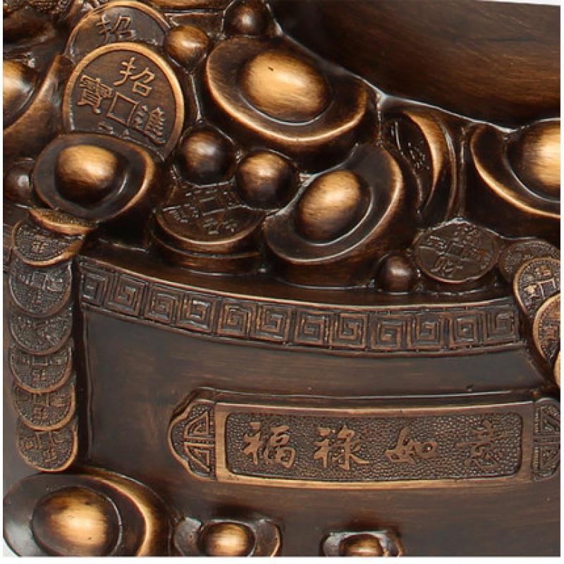 美帮汇福禄如意摆件貔貅葫芦金蟾如意元宝工艺品客厅乔迁装饰品高清大图