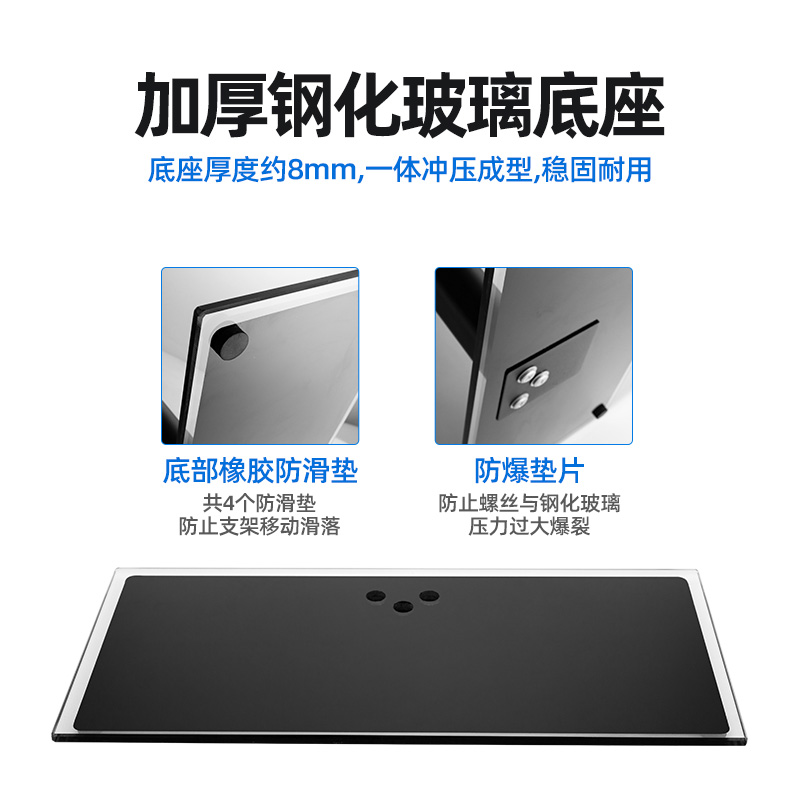 海信电视机专用支架通用万能底座架子32 40 43 50 55 65 70寸挂架 [双柱加强版]32-65英寸适用高清大图