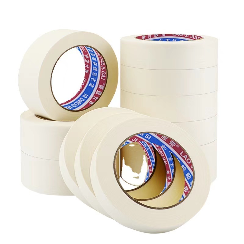 老计胶带 美纹纸 70mm加厚 卷 胶粘美纹纸高清大图