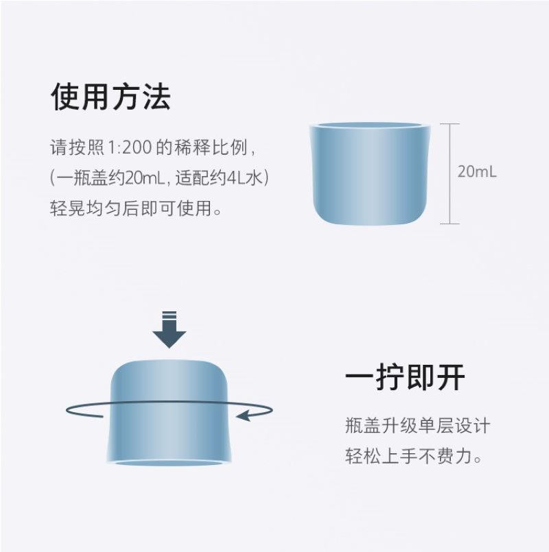 石头扫地机器人 地面抑菌清洁液-适用型号见主图高清大图