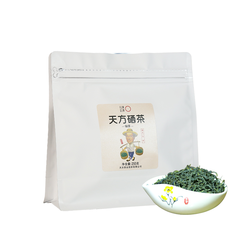 2025年新茶春茶安徽天方硒茶250g一级Ⅱ袋装 雨前手工炒青绿茶 安徽茶叶
