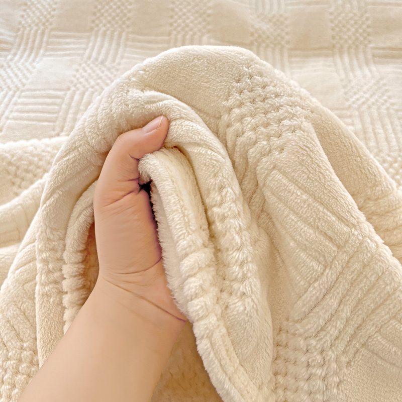 雅鹿 塔芙蓉毛毯高清大图