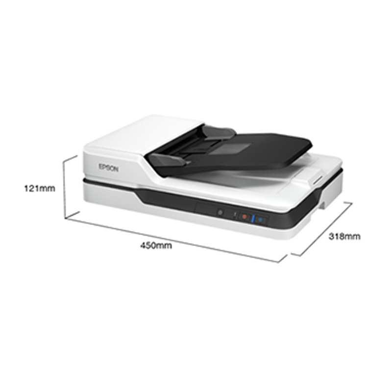爱普生(Epson) DS-1630 A4 平板式+ADF馈纸式高速彩色文档扫描仪（白色）