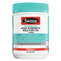swisse深海鱼油软胶囊dha欧米伽3降xue脂血压澳洲进口非鱼肝油成人老人 深海鱼油软胶囊 1500mg/200粒