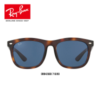RayBan雷朋太阳镜墨镜男女款方形复古简约眼镜0RB4260D 710/80玳瑁色镜框蓝色镜片尺寸57