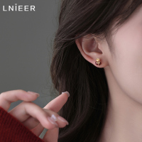 925纯银小福袋耳钉女设计感新年红色耳环2025新款百搭耳饰品送女朋友老婆情人节七夕生日礼物