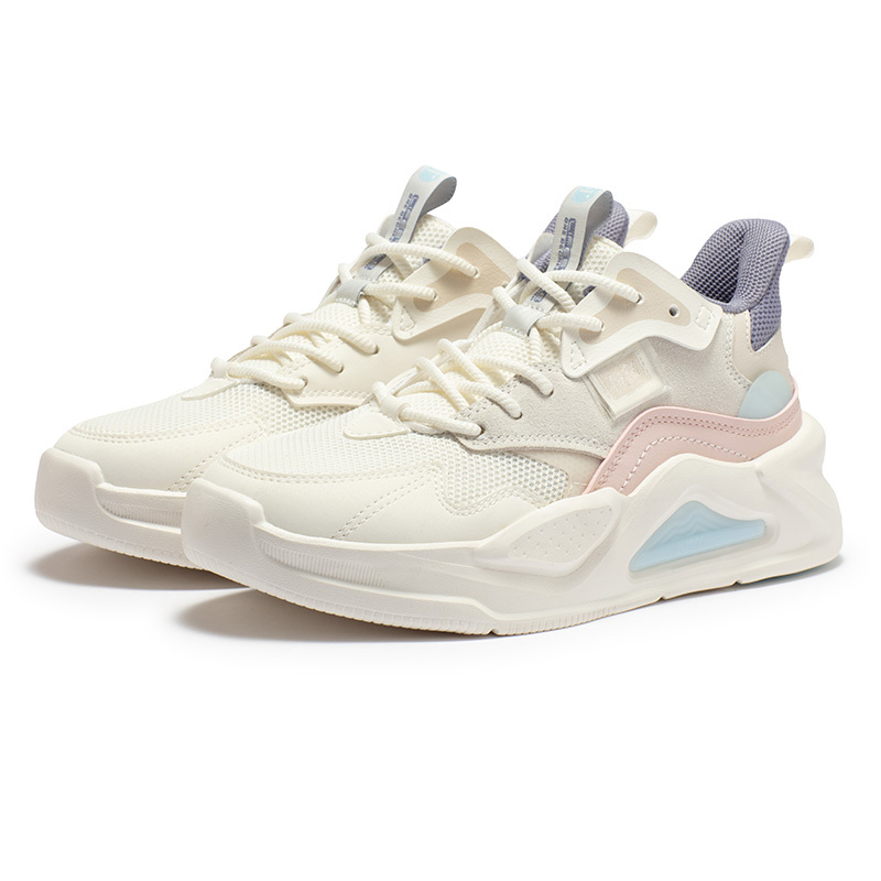 软糖丨361女鞋运动鞋新款网面厚底鞋子休闲鞋高帮板鞋女