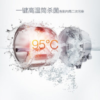 小天鹅(Little Swan)TD80VN06DS5 8公斤洗衣机 洗烘一体机 变频滚筒洗衣机 节能 家用 银色
