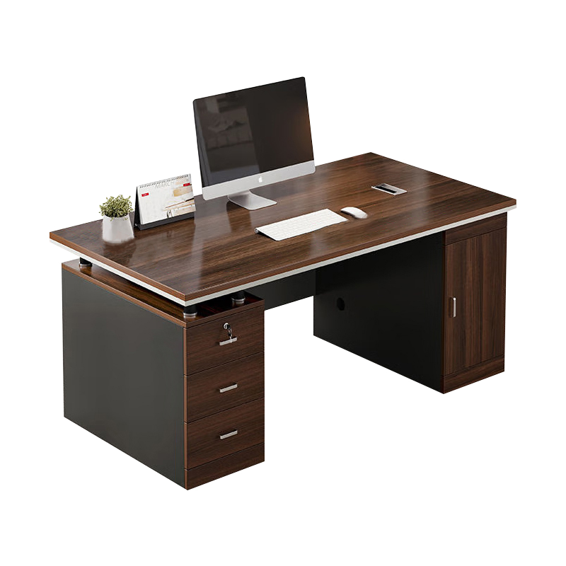 炯豪 实木办公桌 1.4m/张高清大图