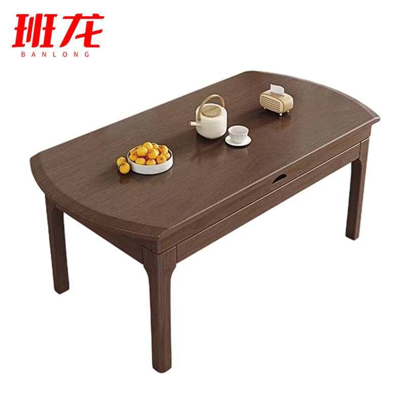 班龙实木餐桌120*75*75cm张高清大图