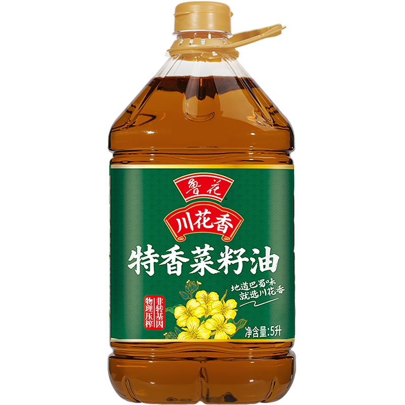 鲁花川花香特香菜籽油5L高清大图