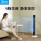 美的(Midea)无叶电风扇ZAC10CR内旋摇头塔扇立式遥控轻音低噪全拆洗卧室客厅办公室触摸屏柔风(线下同款)