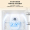 [官方正品]美的冰箱家用租房宿舍双门小户型白色小冰箱186升一级能效双系统省电低音节能风冷无霜MR-196W极地白