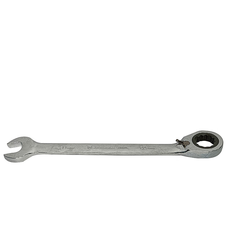 钢盾(SHEFFIELD) S018824 公制精抛光双向棘开两用快扳24mm[家用]高清大图