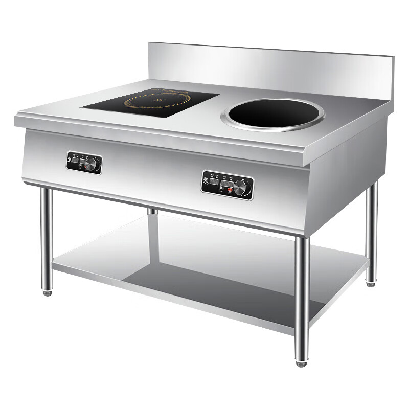 史蒂芬Stevison YK-HL-2BZL-300PA-355 立式平凹组合电磁炉(定制品) 豪华立式一字2头电磁组高清大图